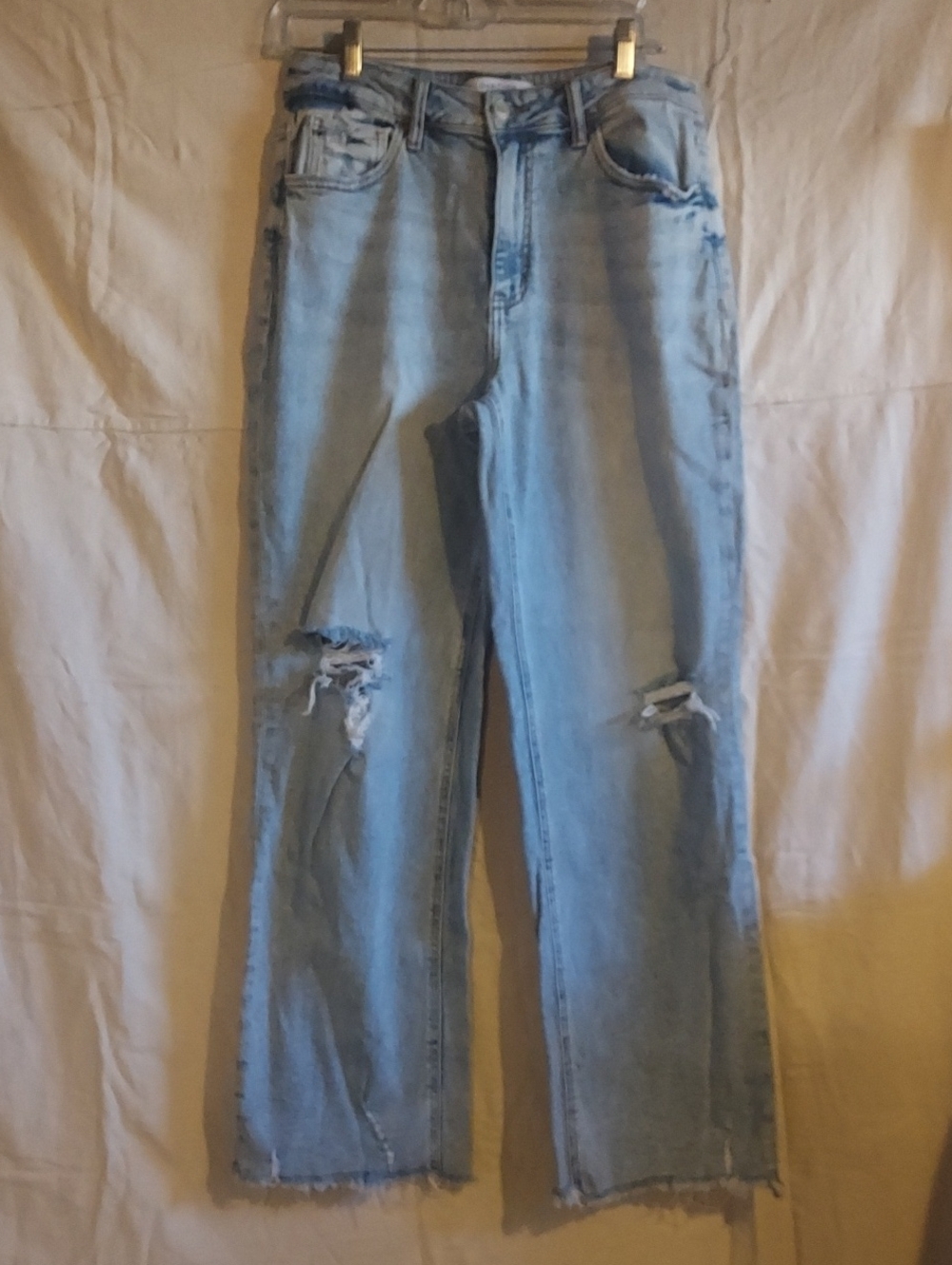 Loveret By VERVET Light Blue Distressed Womens Jeans